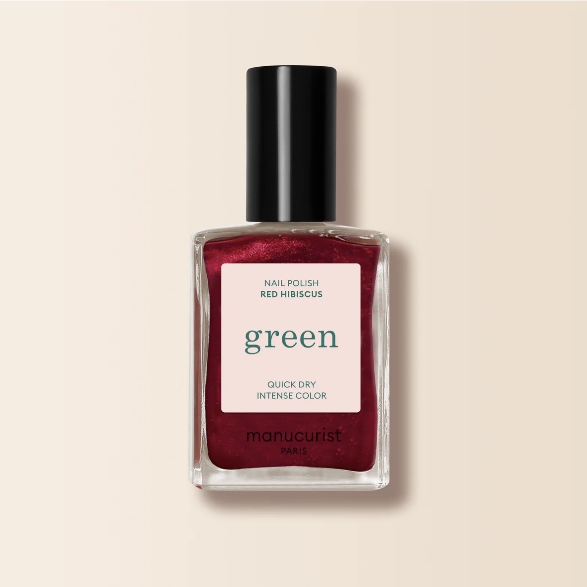 Red Hibiscus Nail Polish Green 15ml