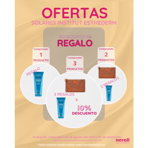 Solar facial, corporal y preparador 10% de escuento incluido + regalo neceser y prolongador broncead