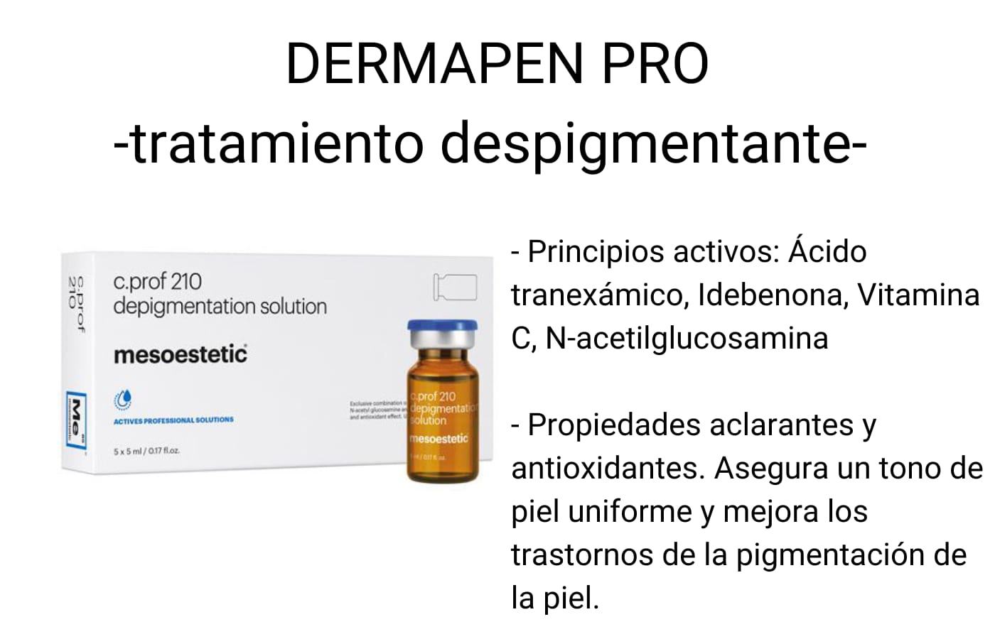 Tratamiento Despigmentante