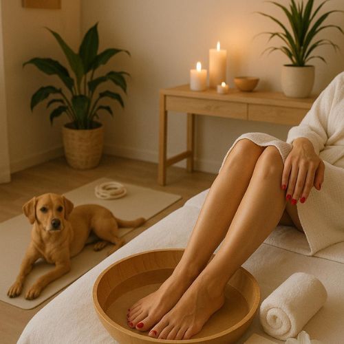PEDICURA CON ESMALTADO SEMIPERMANENTE