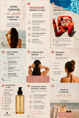 Cuida el cabello antes y en  verano