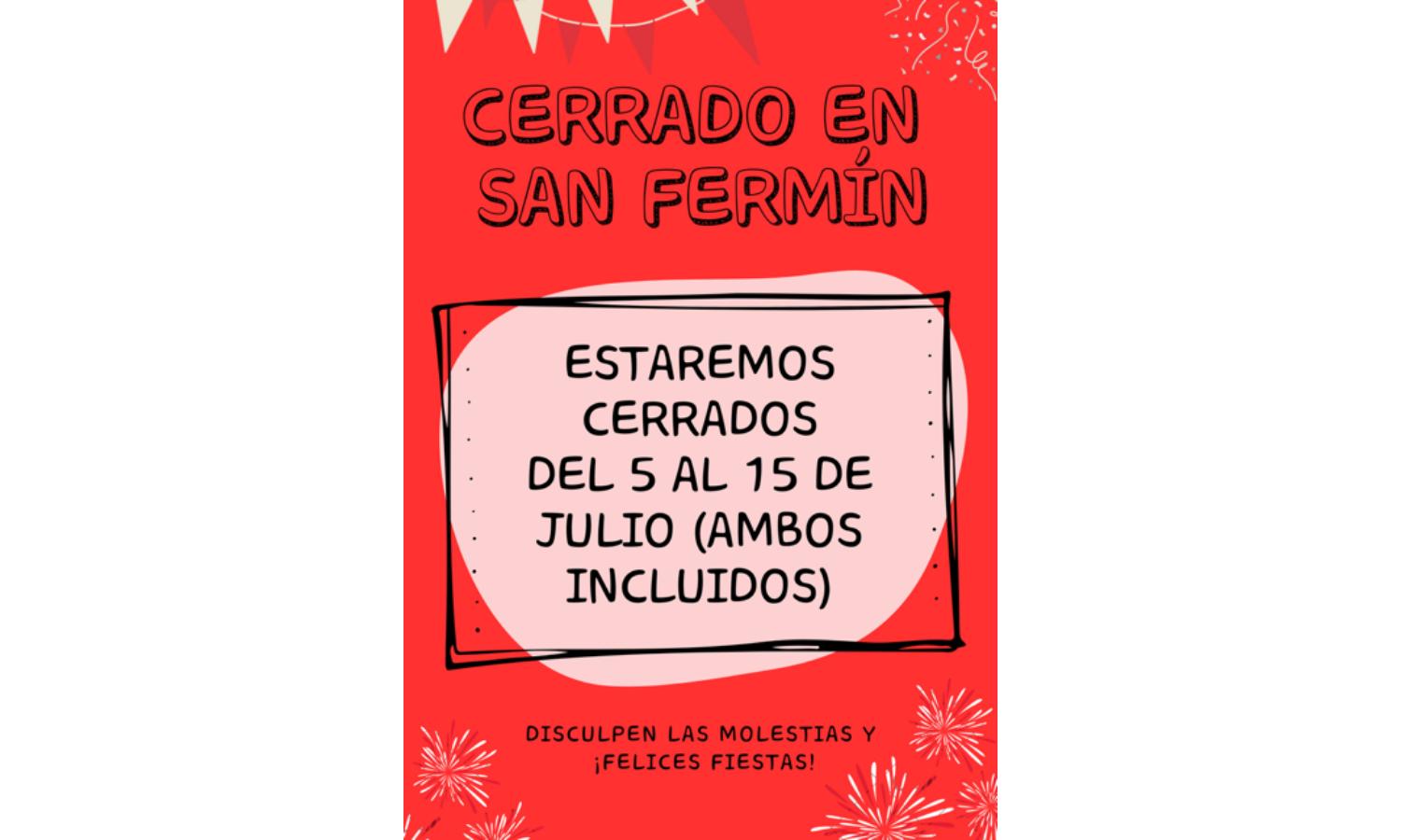 Cerrado por vacaciones