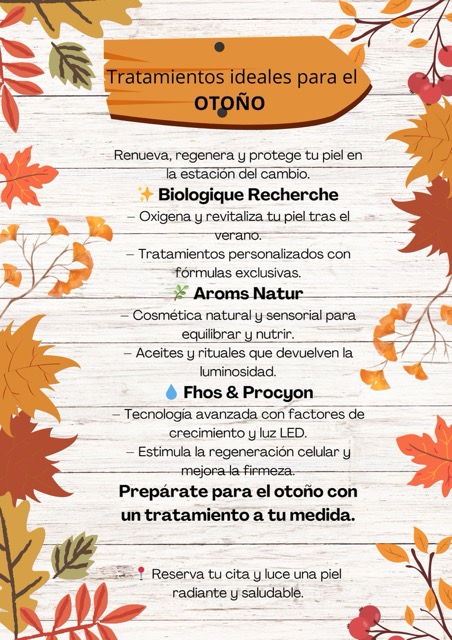 Tratamientos ideales para el otoño