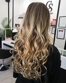 MECHAS ,Balayage + Babylights + ondas su