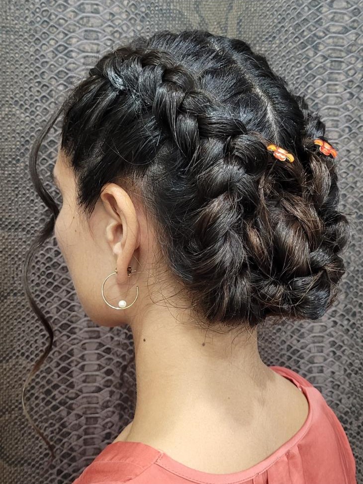 Técnica: Trenzado firme y definido